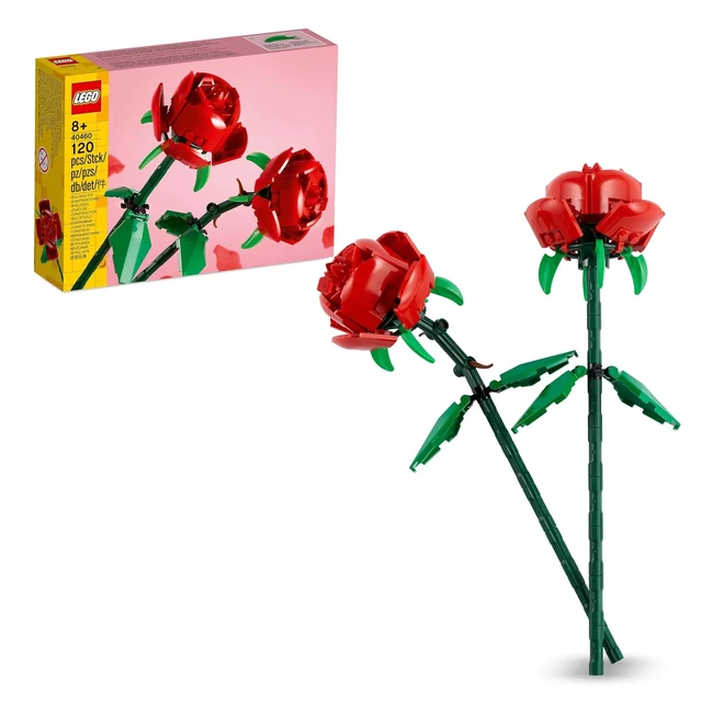 LEGO Creator Rosas Set de Flores Artificiales - Regalo San Valentn - Decoraci