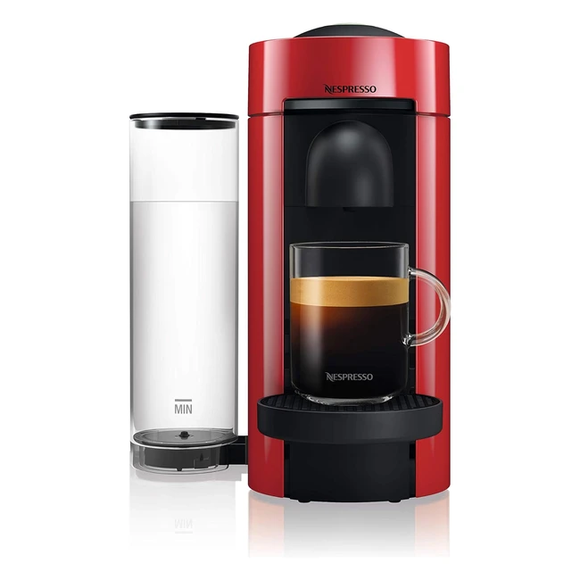 Nespresso Vertuo Plus Automatic Pod Coffee Machine by Magimix in Red - Decaf Esp