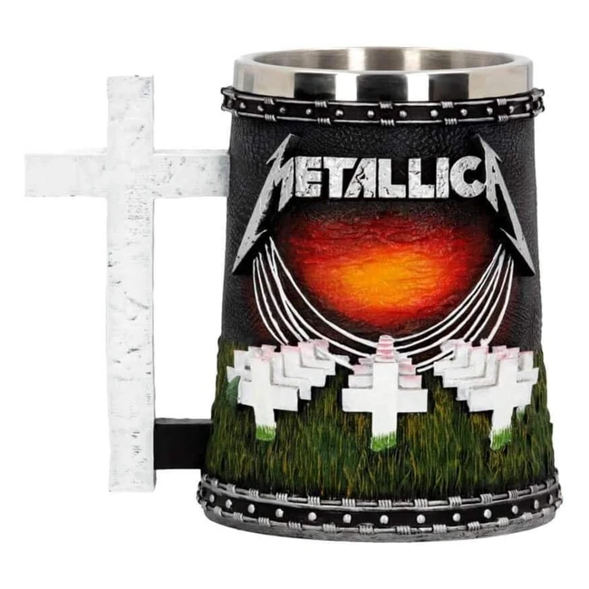 Metallica Master of Puppets Tankard - Nemesis Now Resin Black Metallica Tankar