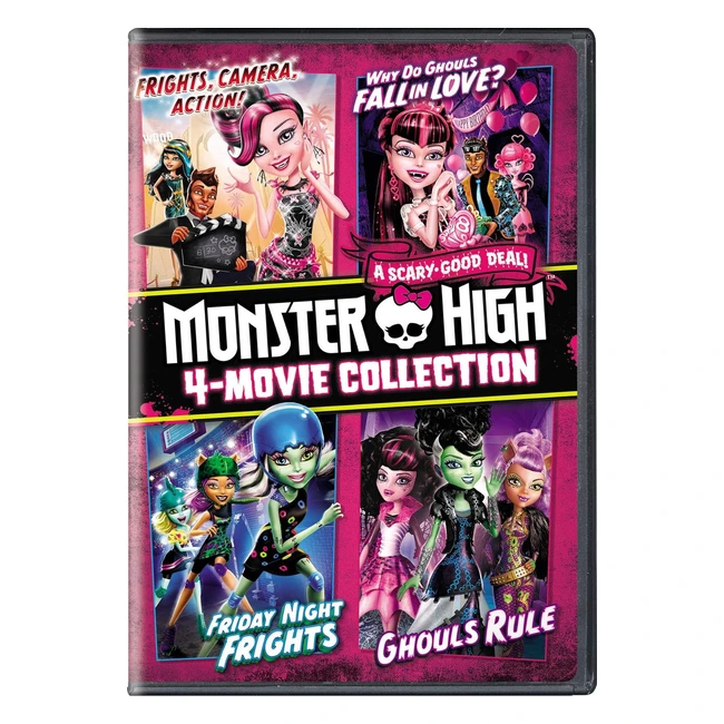 Colección de 4 películas Monster High DVD USA - ¡Oferta Imperdible!