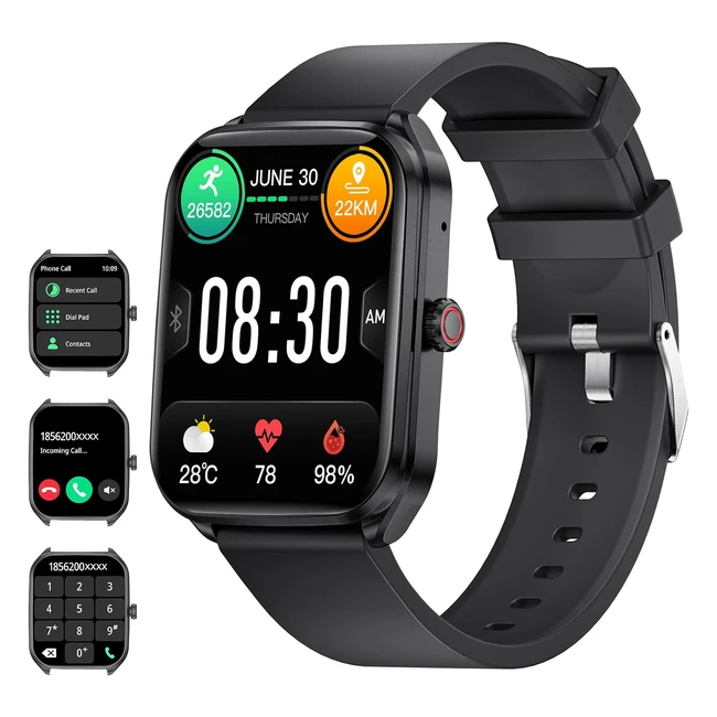 Bangwei Montre Connectée Femme Homme 193 HD Smartwatch IP68 Cardiofréquencemètre