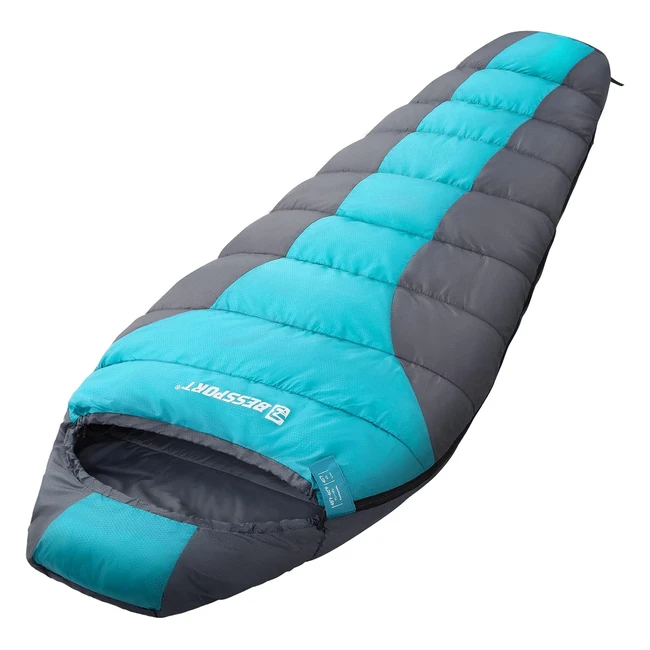 Saco de Dormir Bessport Ultraligero para Adultos - Ideal para Trekking y Deportes al Aire Libre