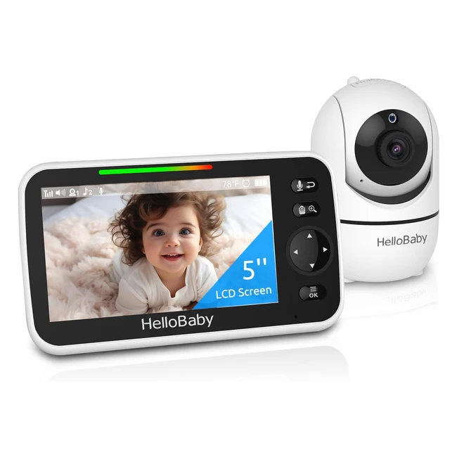 hellobaby baby monitor 5display with night vision and 30hour battery