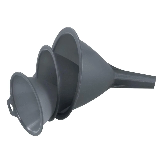 Lot de 3 entonnoirs Fackelmann 42700 - Plastique gris 8911 cm - Cuisine