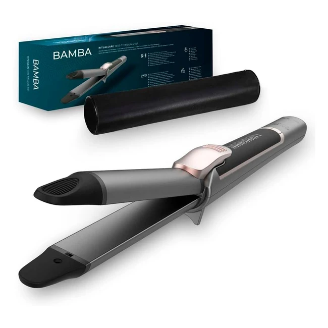 Haargltter Bamba Ritualcare 1000 Titanium - Profi Styling mit 2in1 Design