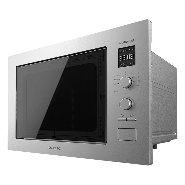 Forno a Microonde Cecotec 25L con Grill GrandHeat 2550 - Acciaio - 1320W - 8 Fun