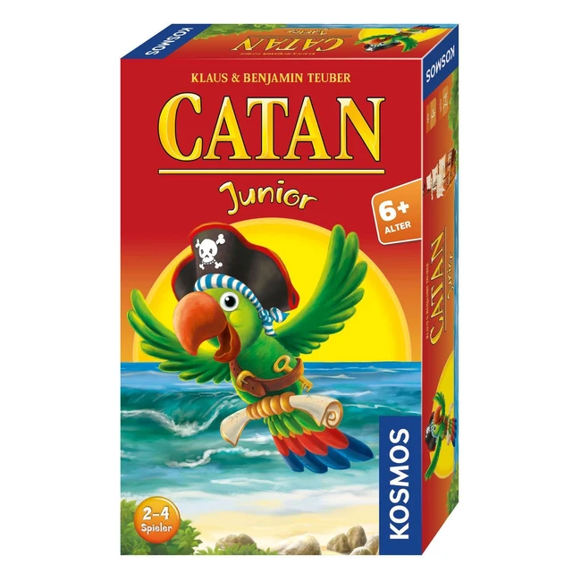 Catan Junior Mitbringspiel - Ideal para Regalo de Cumpleaños - Entrena Estrategia y Concentración - Para 24 Jugadores