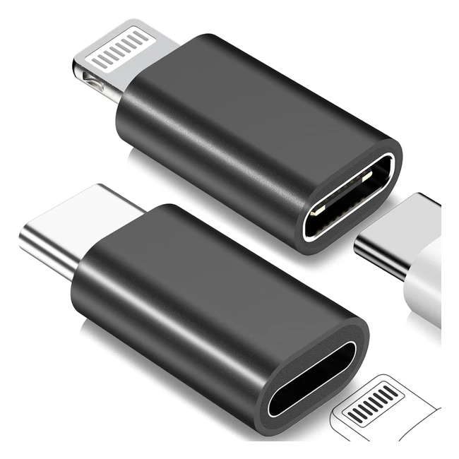 Adaptateur USB C vers Lighting pour iPhone 15 sries - Yootech 141312 - Charge 