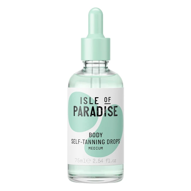 Isle of Paradise Selftanning Body Drops Medium 75ml | Custom Glow | Colourcorrecting Actives