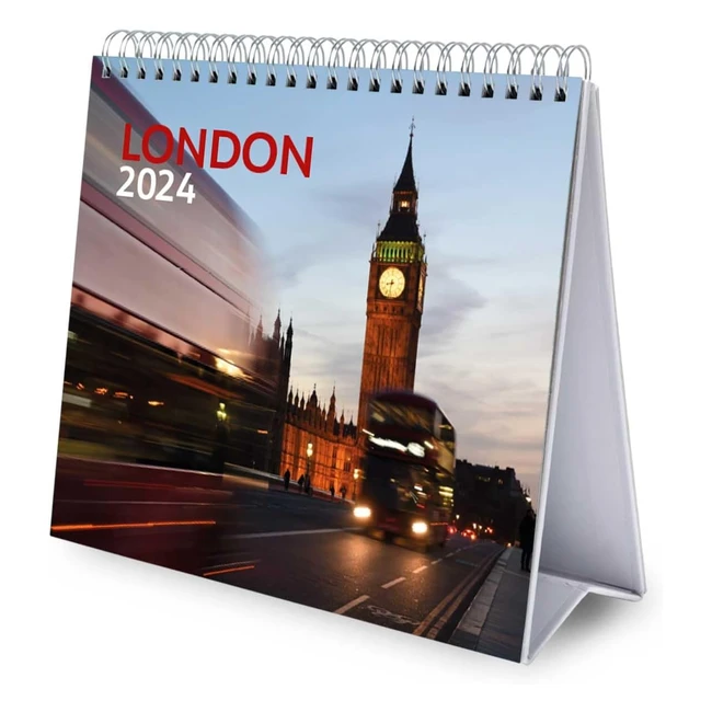 Calendario da tavolo 2024 Londra - Planner annuale 2025 - 18x20 cm - FSC - Grupo