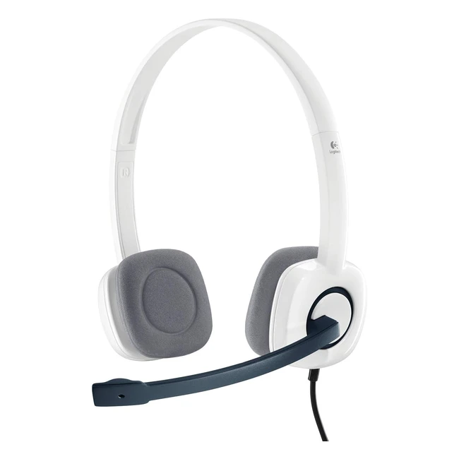 Logitech H150 Cuffie Cablate Stereo con Microfono Girevole - Bianco