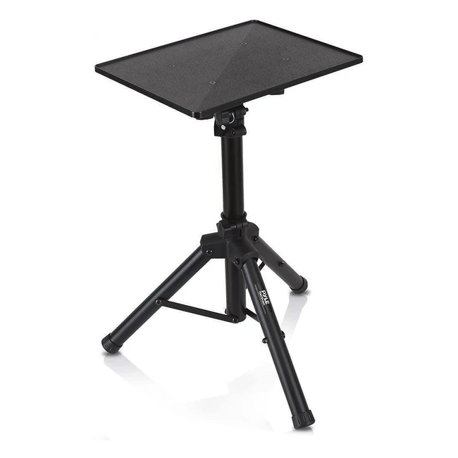 Pyle Laptop Floor Stand DJ Tripod | Adjustable Tall Stand for Projector | Portable Lectern Stand