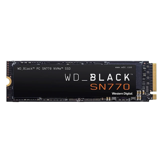 WDBLACK SN770 500GB M2 2280 PCIe Gen4 NVMe Gaming SSD Up to 5000 MBs Read Spe