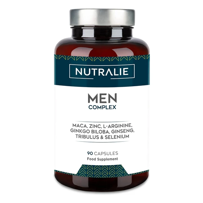 Energizzante Maschile Testomen Complex - Vigore e Rendimento - Maca Tribulus Ginkgo L-Arginina Zinco - Men Complex 90 Capsule Vegane