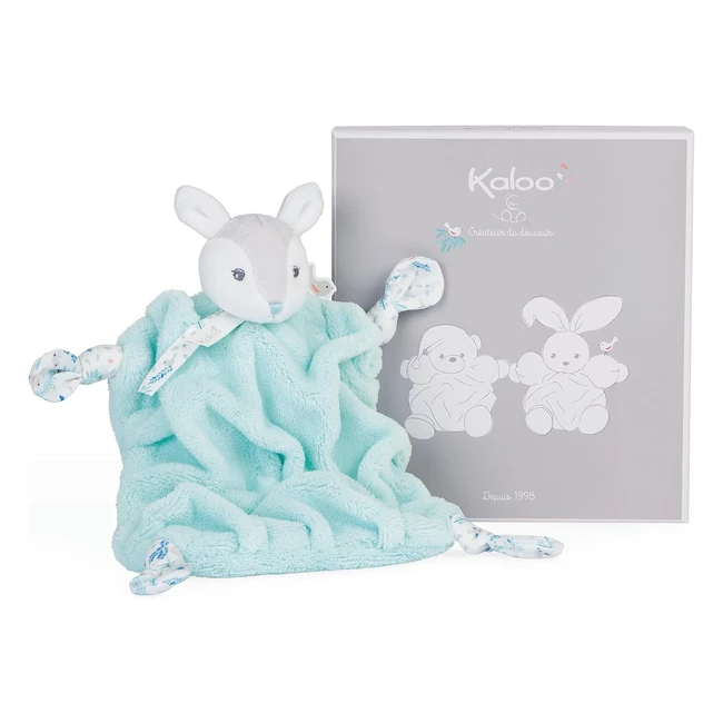 Peluche Kaloo Plume Doudou Fulvo Verde Acqua 20cm - Morbido e Delicato