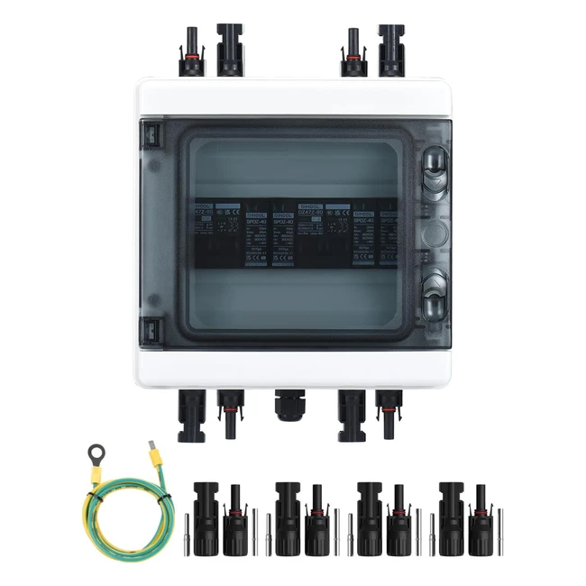 DIHOOL DC berspannungsschutz PV Solar Trennschalter 2 String 500V Blitzschutz 