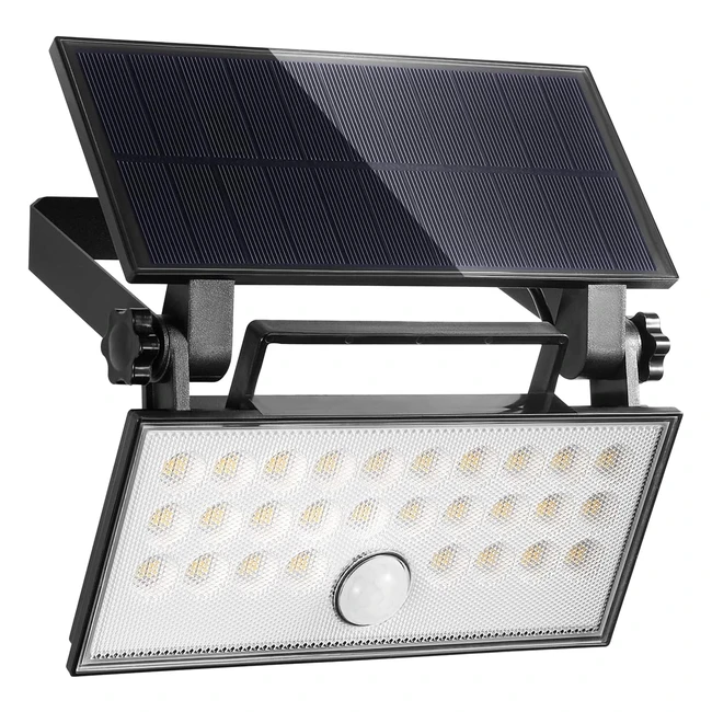 Orein Solar Lights Outdoor 2600mAh 800lm 3 Light Modes IP65 Waterproof LED Spotlight