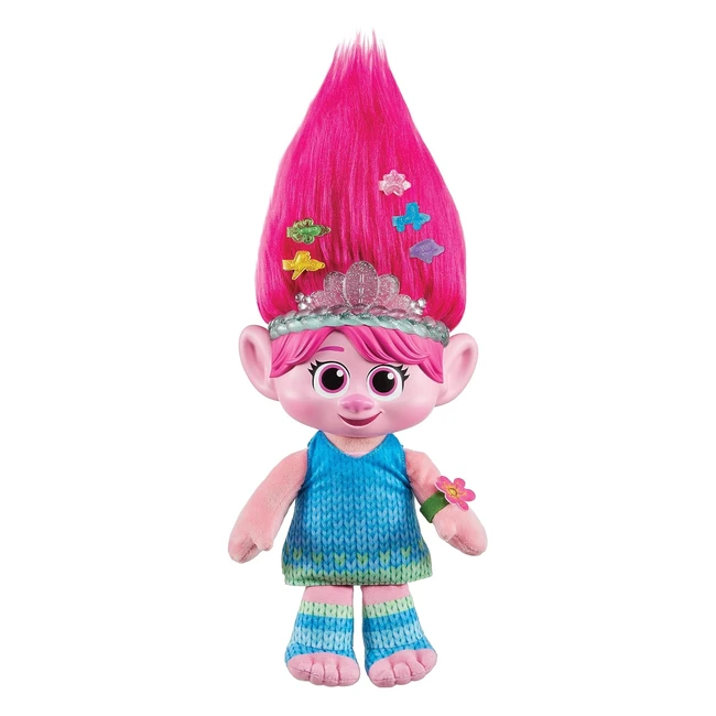 DreamWorks Trolls Band Together Plush Toy Hair Pops Showtime Surprise Queen Poppy