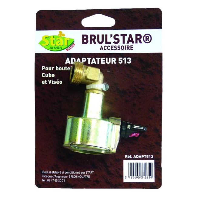 Adaptateur 513 pour bouteille 6kg Cubeviso - Pression d'entrée 0316 bar