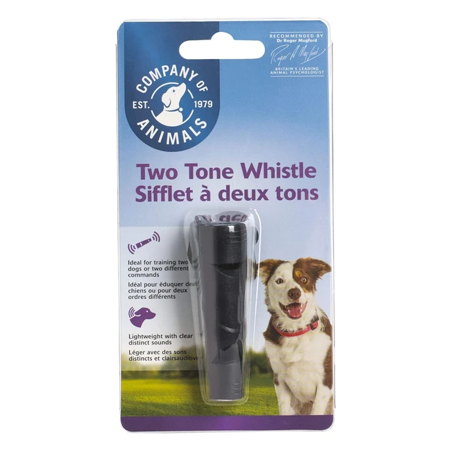 Company of Animals Two Tone Whistle Train Two Dogs - Tough Material Lanyard Inc