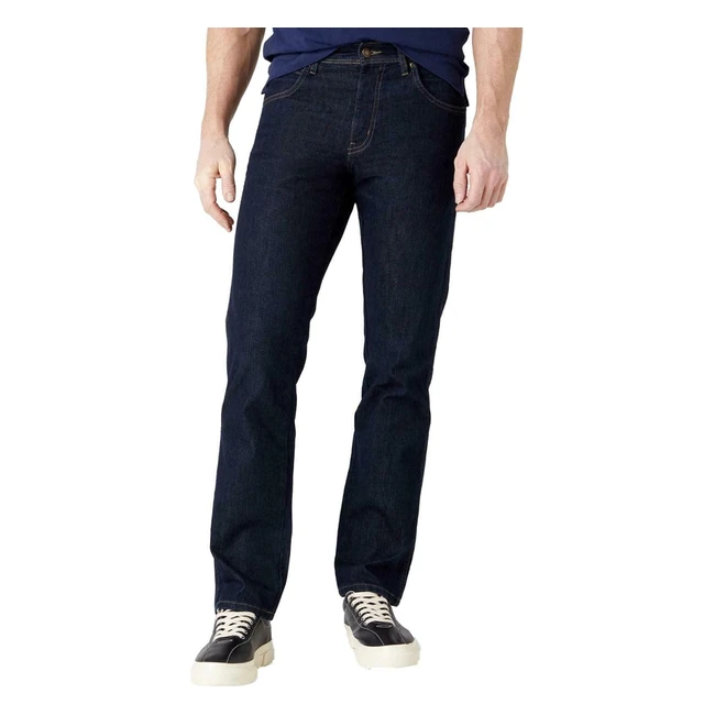Vaqueros Wrangler Regular Fit Azul Rinsewash 40W 30L Hombre