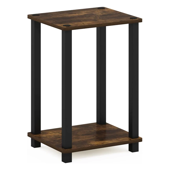 Table d'appoint Furinno Simplistique Pin Ambre/Noir 292D x 34W x 498H cm