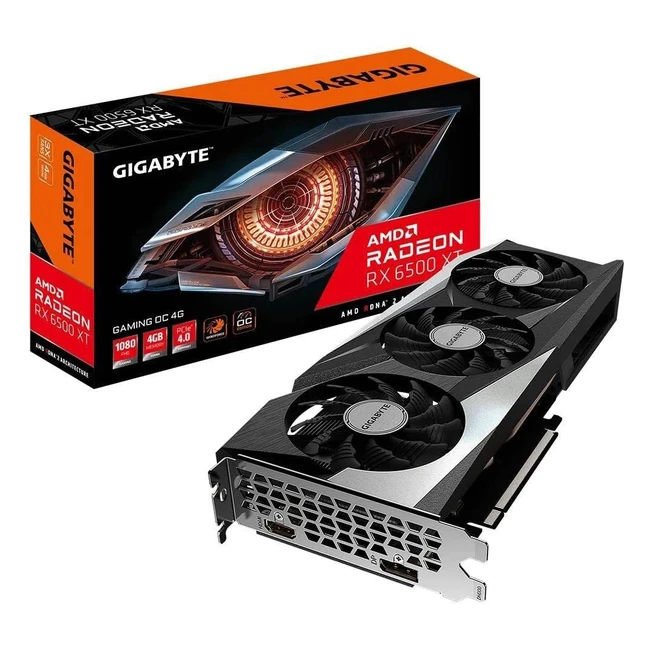 Tarjeta Gráfica Gigabyte Radeon RX6500XT Gaming - Rendimiento Óptimo y Calidad