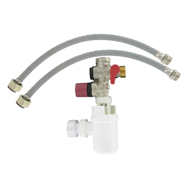 Kit Chauffe-eau Groupe 34 20x27 Siphon 2 Flexibles d'Alimentation