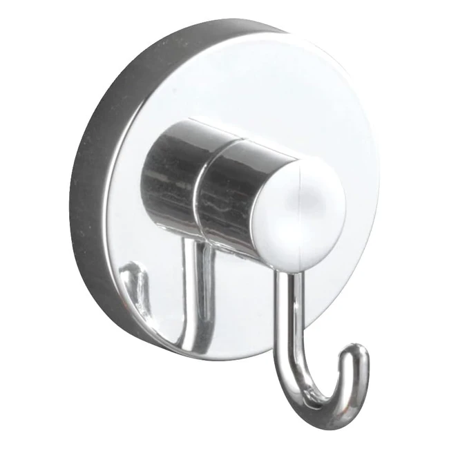 Percha Wenko Vacuumloc Redondo 2 Uds - Gancho Toallas Perchero Sin Taladrar ABS Cromo
