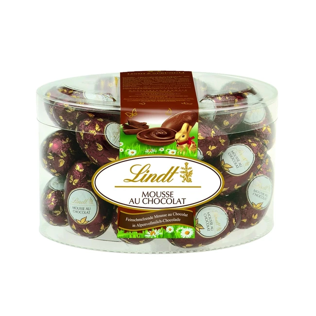 Lindt Schokolade Mousse au Chocolat Eier 450 g - Schmelzende Mousse gefllt mit