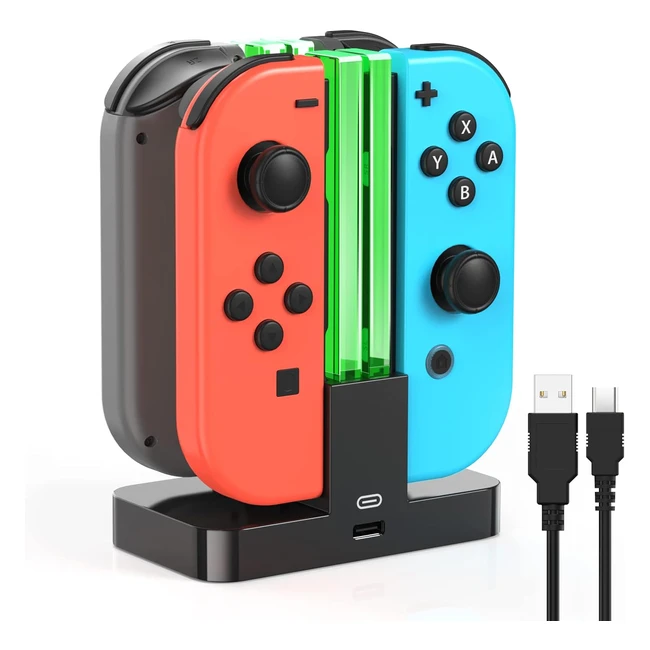 Fyoung Switch Charger for Nintendo Switch OLED - Charging Dock for Joy Con with 