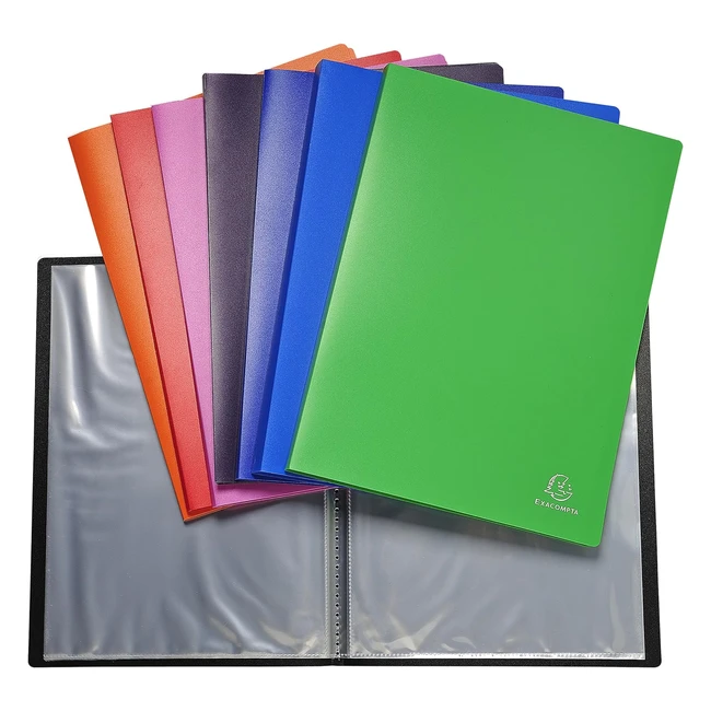 Carpeta Exacompta 8850E PVC A4 50 Fundas Aleatorio - Alta Transparencia