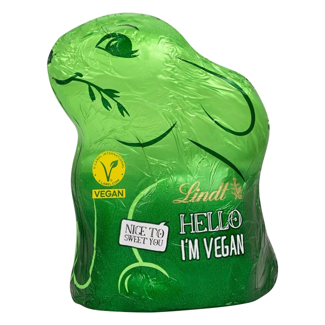 Lindt Schokolade Hello Bunny Vegan 80 g - Vegane Geschmackskomposition mit Kakao und Mandelmark - Osterschokolade
