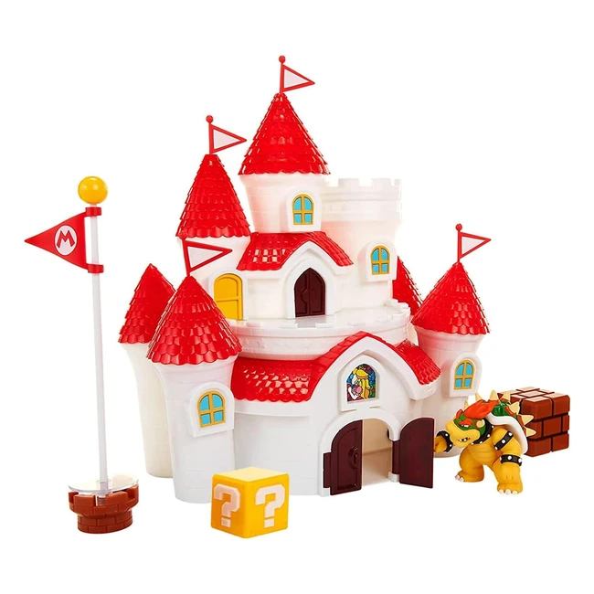 Nintendo 585414L Mushroom Kingdom Castle Playset with Exclusive 25.6cm Bowser Action Figure