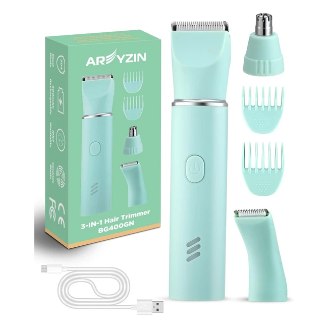 Afeitadora Mujer Profesional Recargable 3 en 1 IPX7 Impermeable Uso Húmedo y Seco