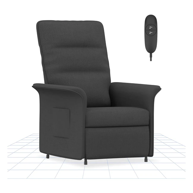 Silln Relax Elctrico Flexispot 105-155 Gris Oscuro Ergonmico Dormitorio Sa