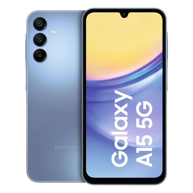 Samsung Galaxy A15 5G Smartphone - Simlockfrei - Android - 128 GB - Blau - Schnellladefunktion - 25 Jahre Garantie