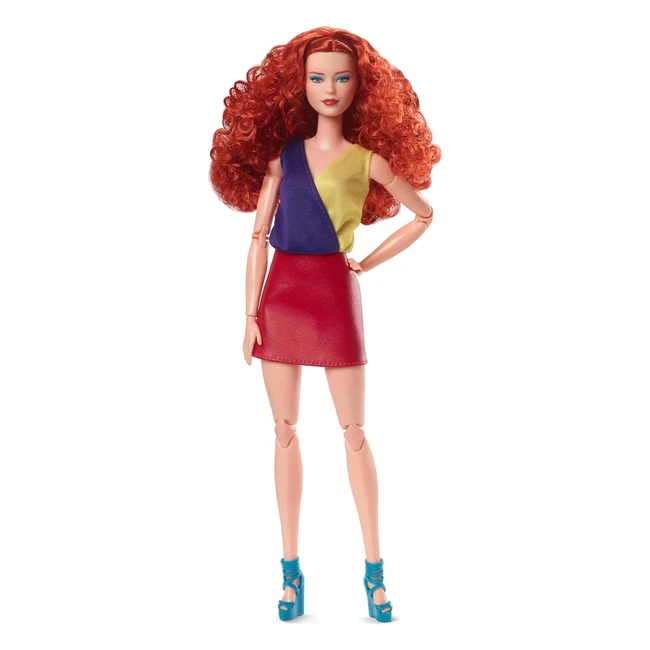 Barbie Poupée Mannequin Looks Cheveux Roux Bouclés HJW80