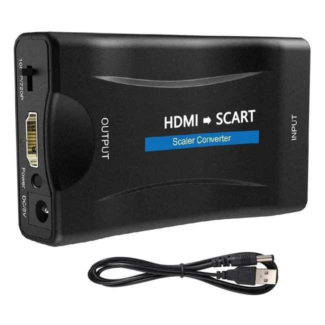 Convertitore HDMI to SCART 1080p Adattatore PALNTSC Video HD - Sky HD BluRay HD