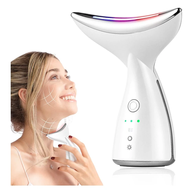 Foreverlily Face Massager Red Light Therapy Wand 3 Modes Microcurrent Face Lift 