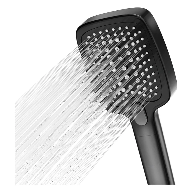 Doccia Vehhe con Tubo Flessibile Soffione 3 Getti Alta Pressione Idrorepellente Risparmio Acqua