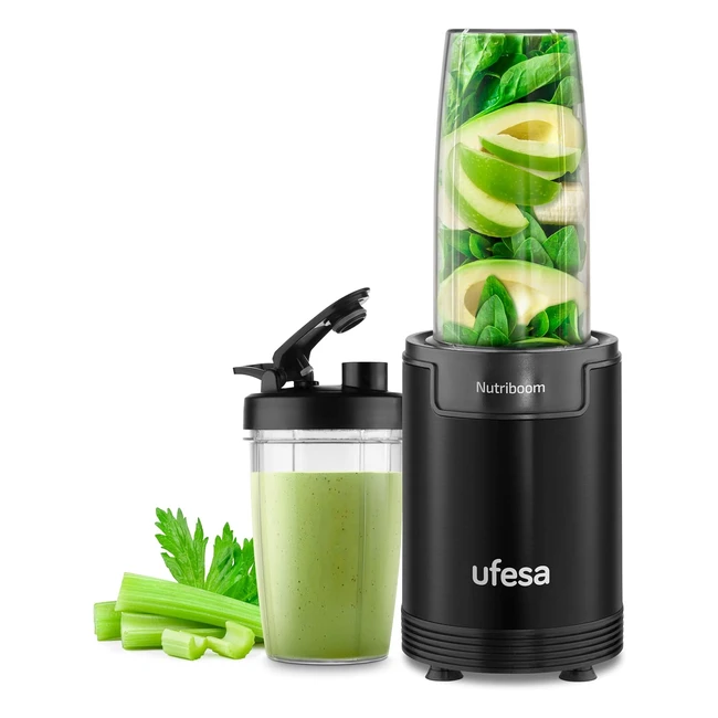 Mixeur blender portable UFESA BS2500 NutriBoom individuel 900W smoothies 6 accessoires inclus