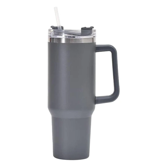 aiying Insulated Water Bottle 1180ml Stainless Steel Leakproof with Handle and Straw