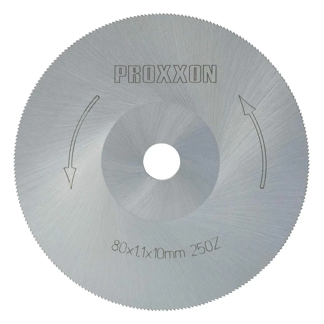 Proxxon 2228730 Disco Taglio Grosso HSS 80x11x10mm Nero - Alta Qualit