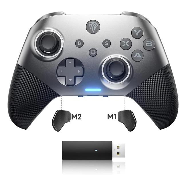 easysmx Wireless Controller X10 - Bluetooth Gamepad PC PS3 Android TV iOS Switch - Hall Effect Joystick - Mechanical Triggers - 40 Hours