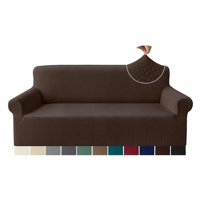 Granbest Premium Fashion Jacquard Sofa Covers 3 Seater Antiwrinkle Super Stretch