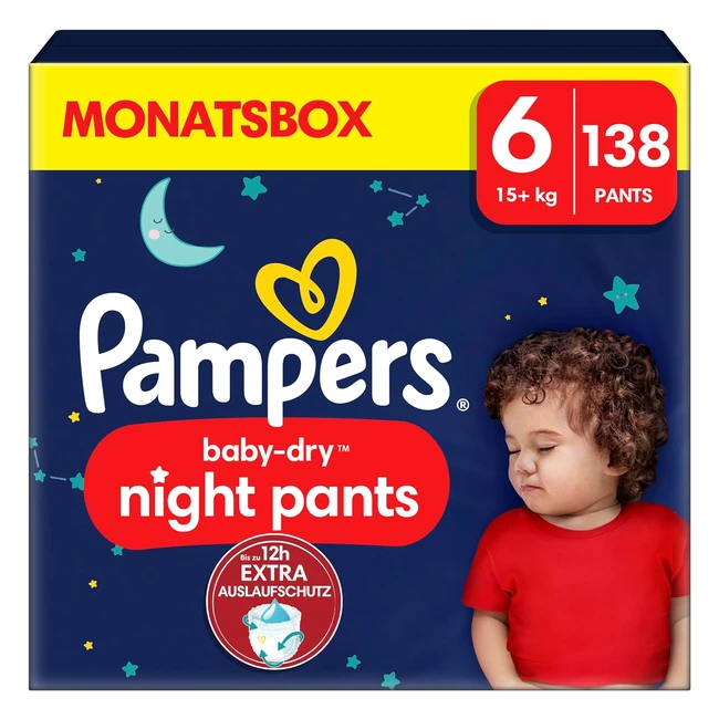 Pampers Babydry Night Pants Gr 6 15kg Monatsbox 138 Windeln Extra Schutz All Ni