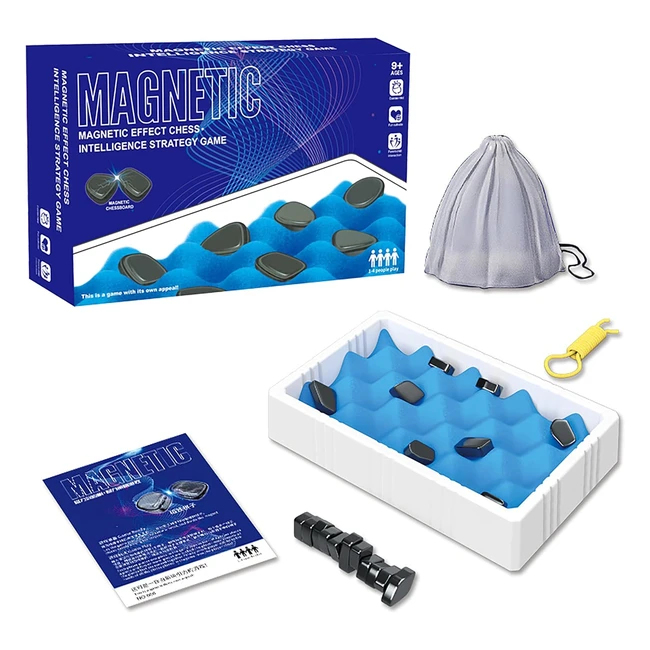 Magnetic Chess Game Set  Logic Training Fun Tabletop Family Game  20 Magnetic 