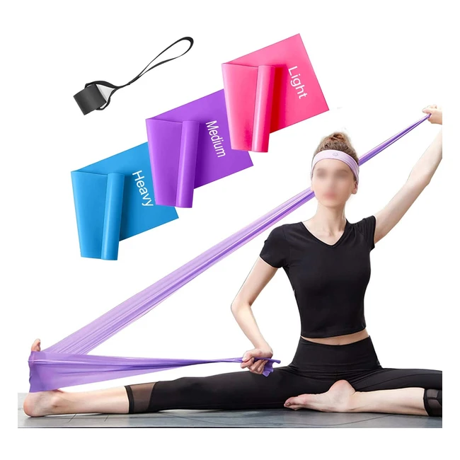 Professional Latex Resistance Bands Set 3 Pack - Home Gym Exercise Physical Ther