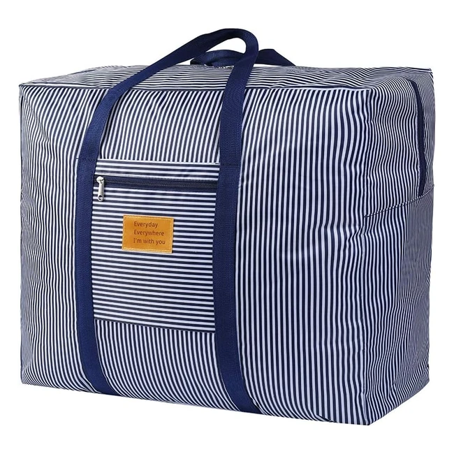 Sac de Rangement Étanche Surdimensionné Organisateur Oxford 90L Bleu